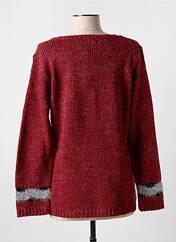 Gilet manches longues rouge PLURIELLES pour femme seconde vue