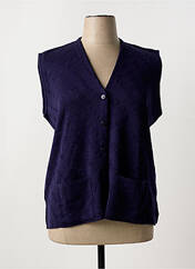Gilet sans manche bleu QUATRE VINGT JOURS pour femme seconde vue