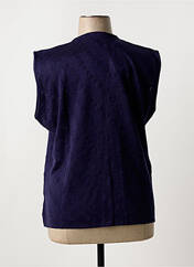 Gilet sans manche bleu QUATRE VINGT JOURS pour femme seconde vue