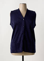 Gilet manches courtes bleu ANGELLA pour femme seconde vue