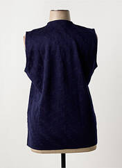 Gilet manches courtes bleu ANGELLA pour femme seconde vue