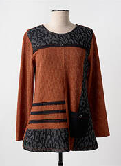 Pull marron PLURIELLES pour femme seconde vue