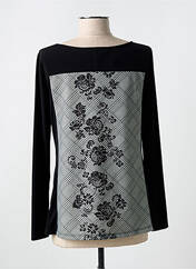 T-shirt noir QUATRE VINGT JOURS pour femme seconde vue