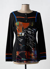 T-shirt noir QUATRE VINGT JOURS pour femme seconde vue