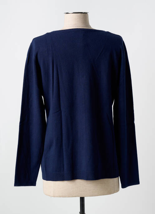 Gilet manches longues bleu FELINO pour femme