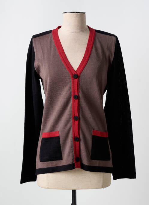 Gilet manches longues noir CLAUDE DE SAIVRE pour femme