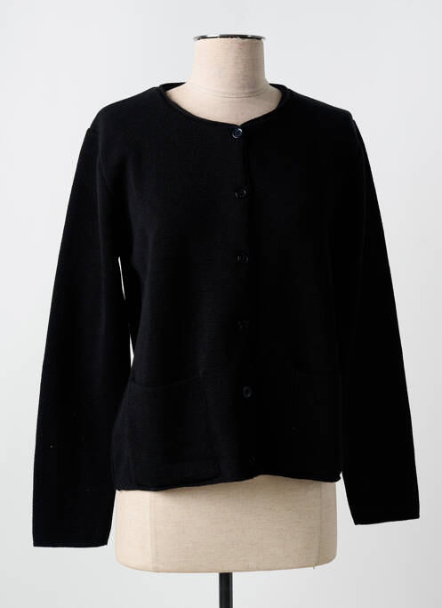 Gilet manches longues noir FELINO pour femme