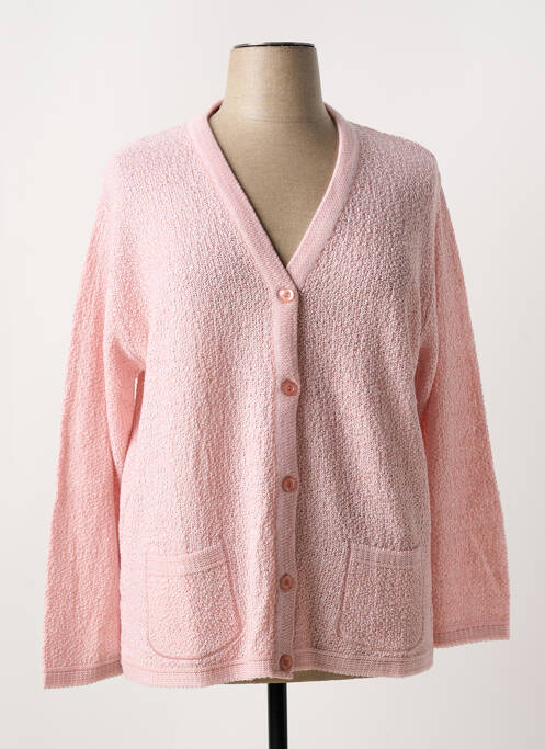 Gilet manches longues rose ATLANTA pour femme