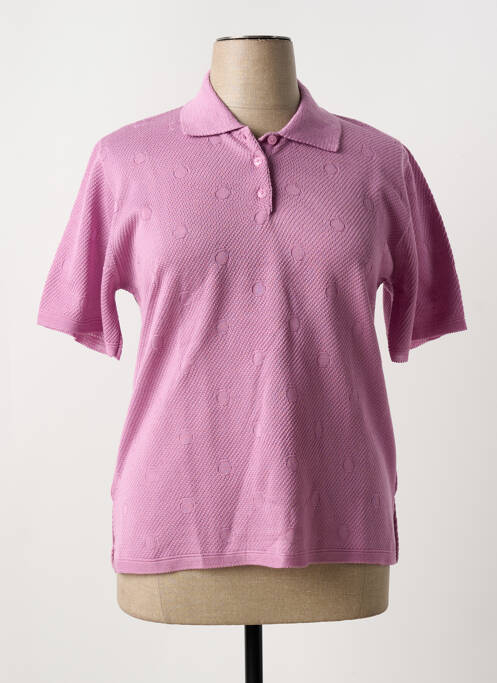 Polo violet QUATRE VINGT JOURS pour femme