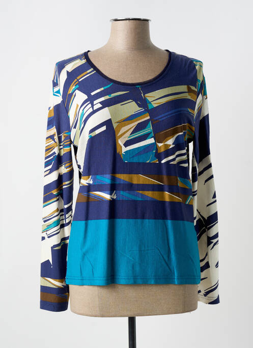 T-shirt bleu QUATRE VINGT JOURS pour femme