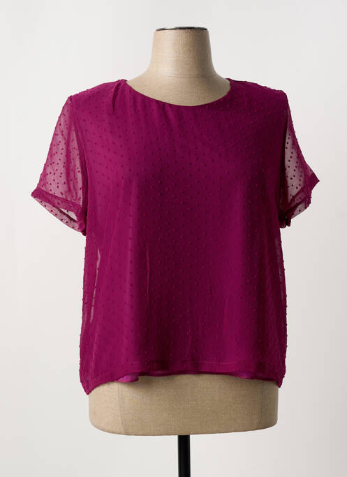 T-shirt violet PLURIELLES pour femme