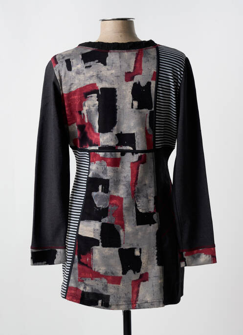 Tunique manches longues noir QUATRE VINGT JOURS pour femme