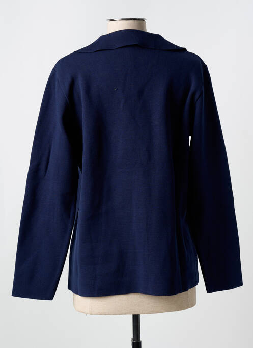 Veste casual bleu THEL ELEGANCE pour femme