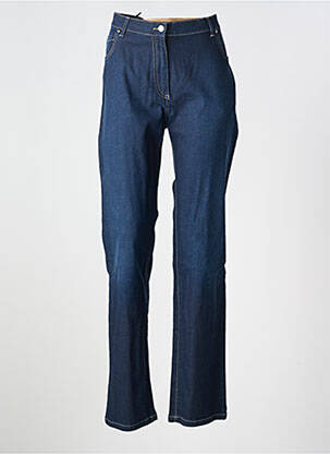 Jeans coupe slim tissage brut taille normale bleu LUCCHINI femme