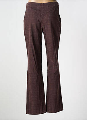 Pantalon flare stretch taille normale marron KIPLAY femme
