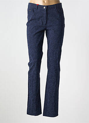 Pantalon slim stretch taille normale bleu FELINO femme