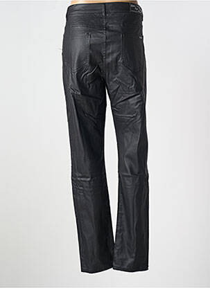 Pantalon slim tissage enduit taille normale noir QUATRE VINGT JOURS femme