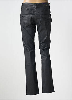 Pantalon slim tissage enduit taille normale noir KANOPE femme