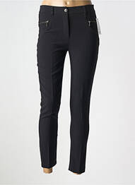 Pantalon 7/8 stretch taille normale noir FEMMES JE VOUS AIME femme