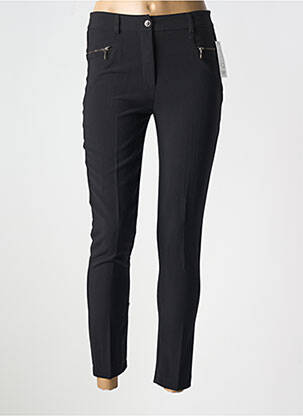 Pantalon 7/8 stretch taille normale noir FEMMES JE VOUS AIME femme
