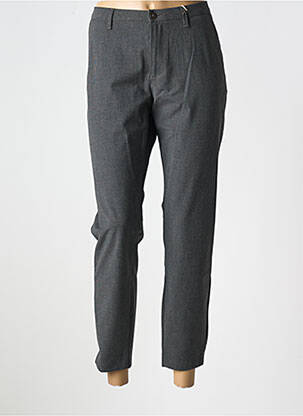 Pantalon 7/8 taille à pinces taille basse gris KANOPE femme