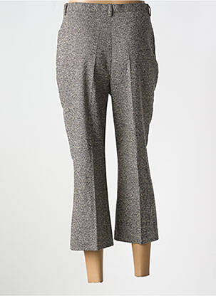 Pantacourt taille haute taille haute gris NOLWENN femme