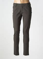 Pantalon slim vert LAURA JO pour femme seconde vue