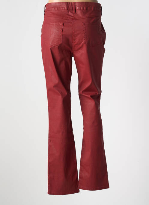 Jeans coupe slim rouge CLAUDE DE SAIVRE pour femme