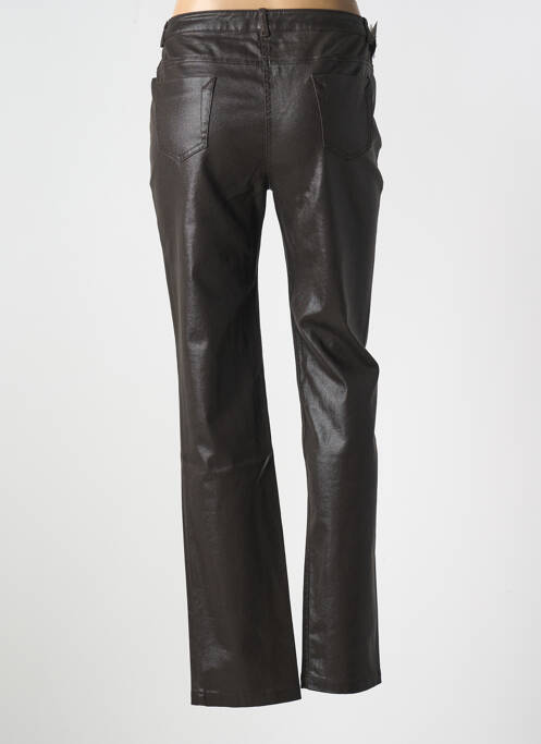 Pantalon slim marron LUCCHINI pour femme