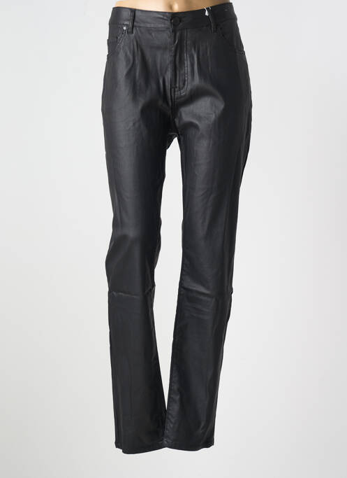 Pantalon slim noir QUATRE VINGT JOURS pour femme