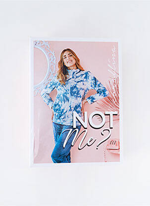 Pyjama coupe droite bleu CORALLINA femme