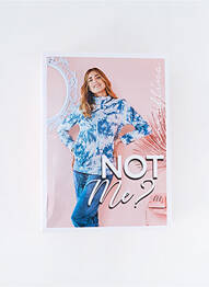 Pyjama coupe droite bleu CORALLINA femme