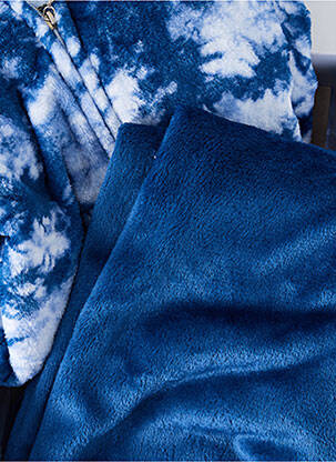 Pyjama coupe droite bleu CORALLINA femme