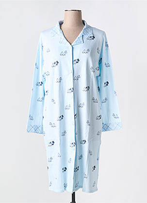 Robe de chambre stretch bleu PRIVILEGE femme