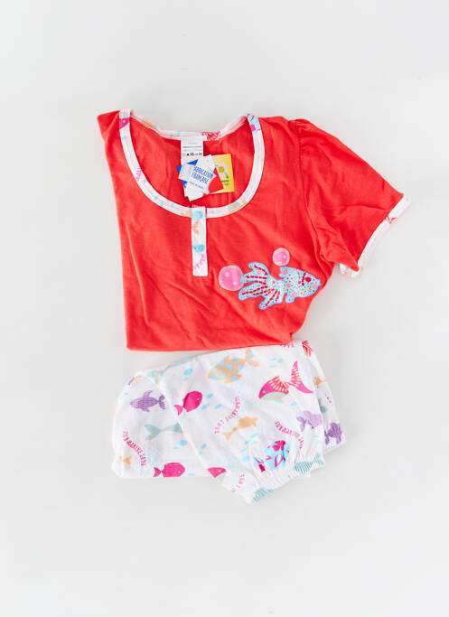 Pyjashort rouge PRIVILEGE pour femme