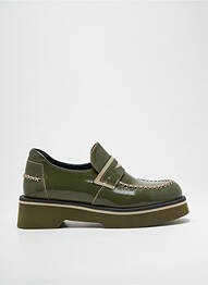 Mocassins effet froissé talon de 4 à 6cm vert CASTA femme