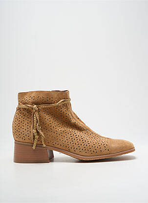 Bottines/boots nubuck talon de 4 à 6cm marron MAM'ZELLE femme