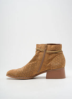 Bottines/boots nubuck talon de 4 à 6cm marron MAM'ZELLE femme
