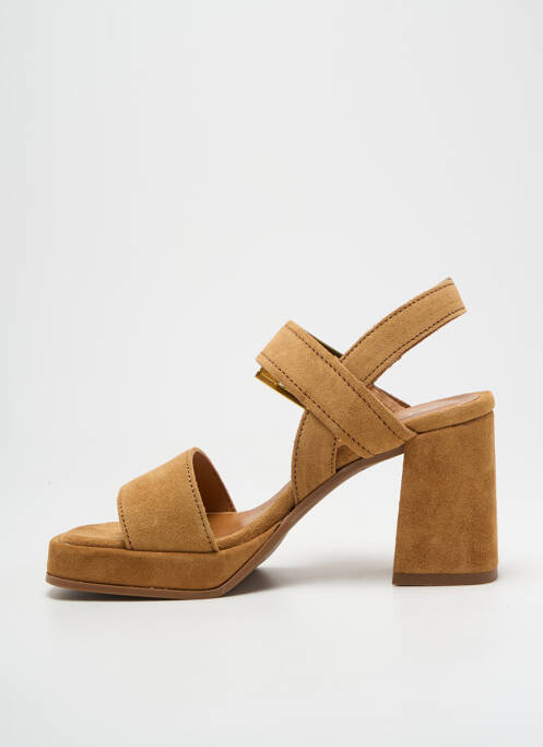 Sandales/Nu pieds marron ALPE pour femme