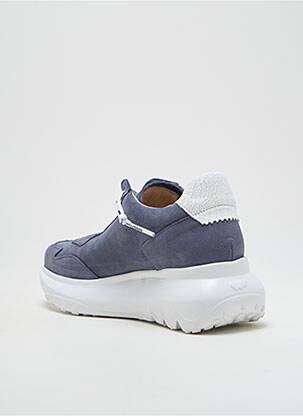 Baskets fermeture elastique talon de 4 à 6cm bleu WONDERS femme