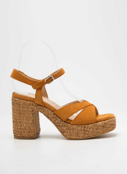 Sandales/Nu pieds jaune WONDERS pour femme