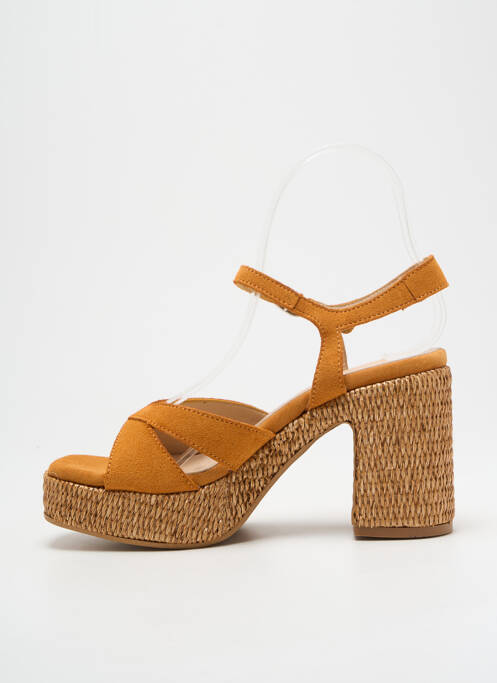 Sandales/Nu pieds jaune WONDERS pour femme