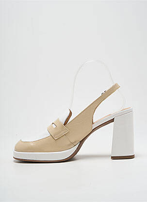 Sandales/nu pieds talon bottier talon de 7 à 9cm beige WONDERS femme