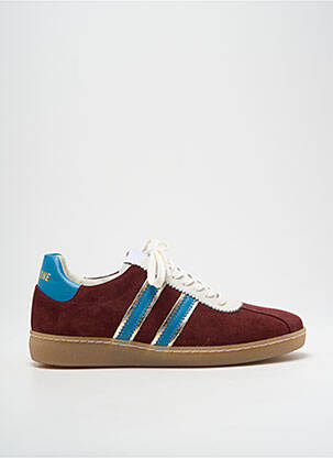 Baskets nubuck talon plat jusqu'à 3cm violet PLAY ONE femme
