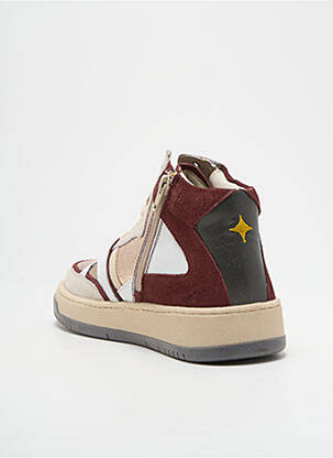 Baskets nubuck talon plat jusqu'à 3cm beige IQÔNIC femme