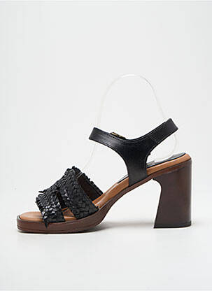 Sandales/nu pieds matière lisse talon de 7 à 9cm noir COCO ET ABRICOT femme