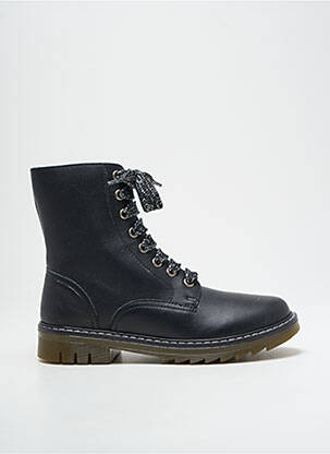 Bottines/boots fermeture zip et lacets talon bas noir POM D'API fille