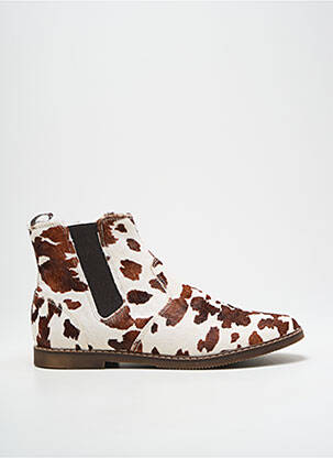 Bottines/boots talon bas talon bas marron POM D'API fille