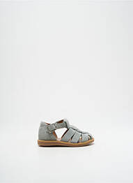 Sandales/nu pieds nubuck bout rond gris POM D'API garcon