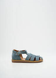 Sandales/nu pieds nubuck bout rond bleu POM D'API garcon